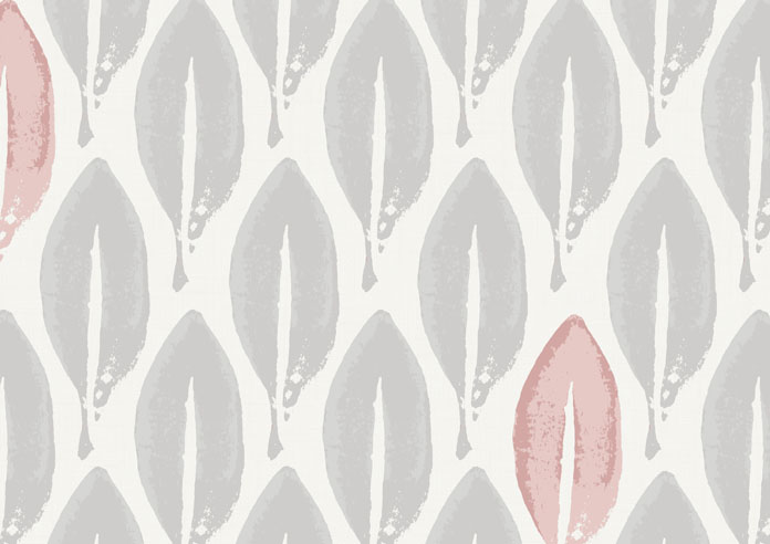 Leafy Print, Pink Splash - Twist&Fit Roller Blind - Image 6